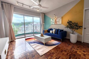 Appartement Majestueux, 3 chambres | Coin séjour