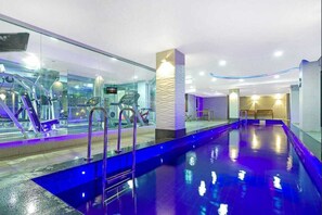 Indoor pool, a heated pool