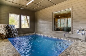 Indoor pool - HIBERNATION STATION - 12 Bedrooms with a pool! (Sevierville)