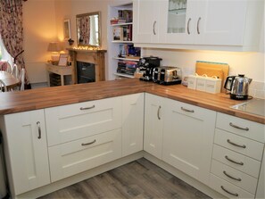 Fridge, microwave, dishwasher, highchair