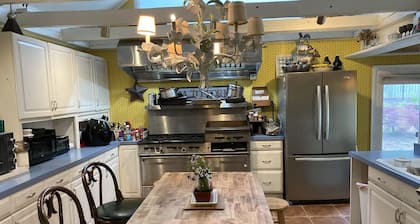 1900's farmhouse with commercial kitchen
