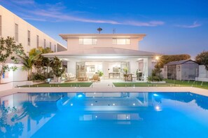 A heated pool