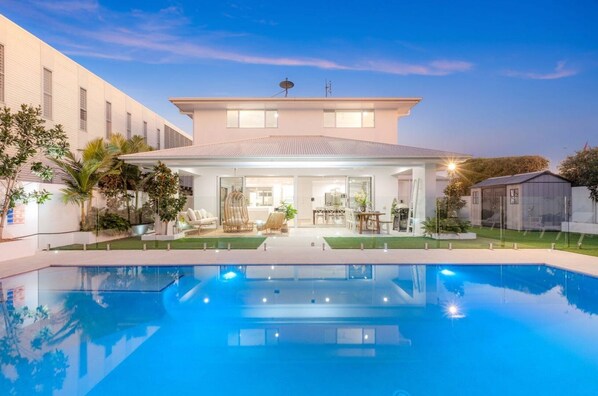A heated pool