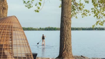 Private beach, white sand, beach cabanas, sun-loungers