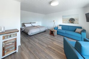 2 soverom, strykejern/-brett, reiseseng for barn og wi-fi (inkludert)