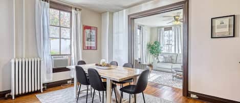 Historic yet an open layout to enjoy family time.