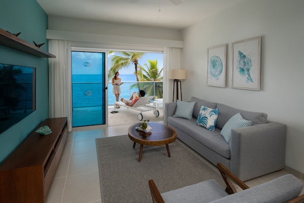 Lejlighed - 1 kingsize-seng med sovesofa | Stue | 30-tommers tv med digitale kanaler