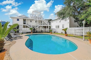 A heated pool