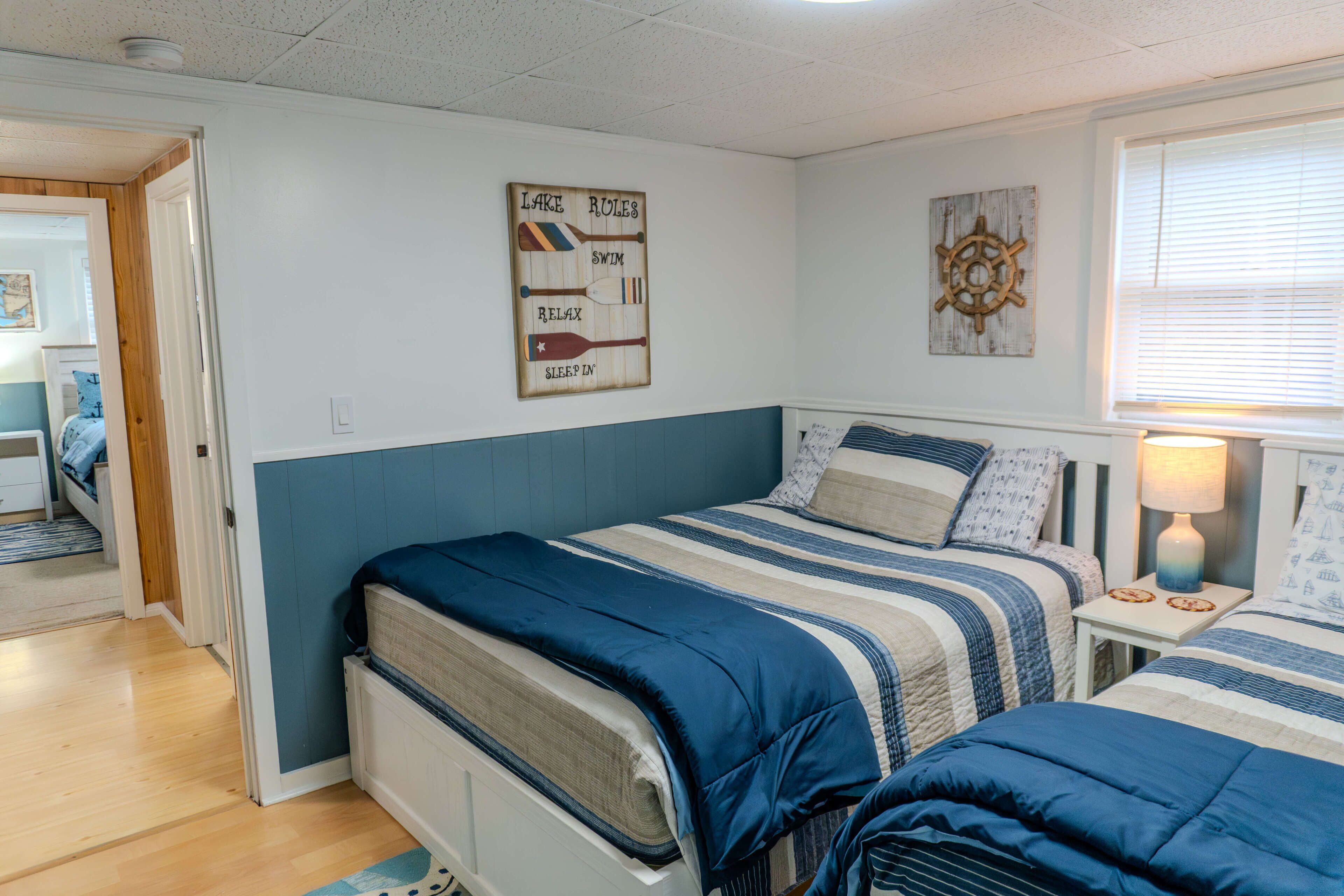 2 bedrooms, iron/ironing board, travel cot, WiFi