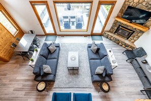 Fernseher, Kamin, Computerbildschirme