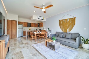 Living area - Amazing ELENA 101 Terrace, infinity pool, GYM Wifi (Tulum)