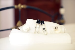 Douche, sĂšche-cheveux, serviettes fournies, shampoing