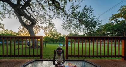 Peaceful Lower Downtown Bandera, King Bed, Pet Friendly w/ Large Fenced Yard!