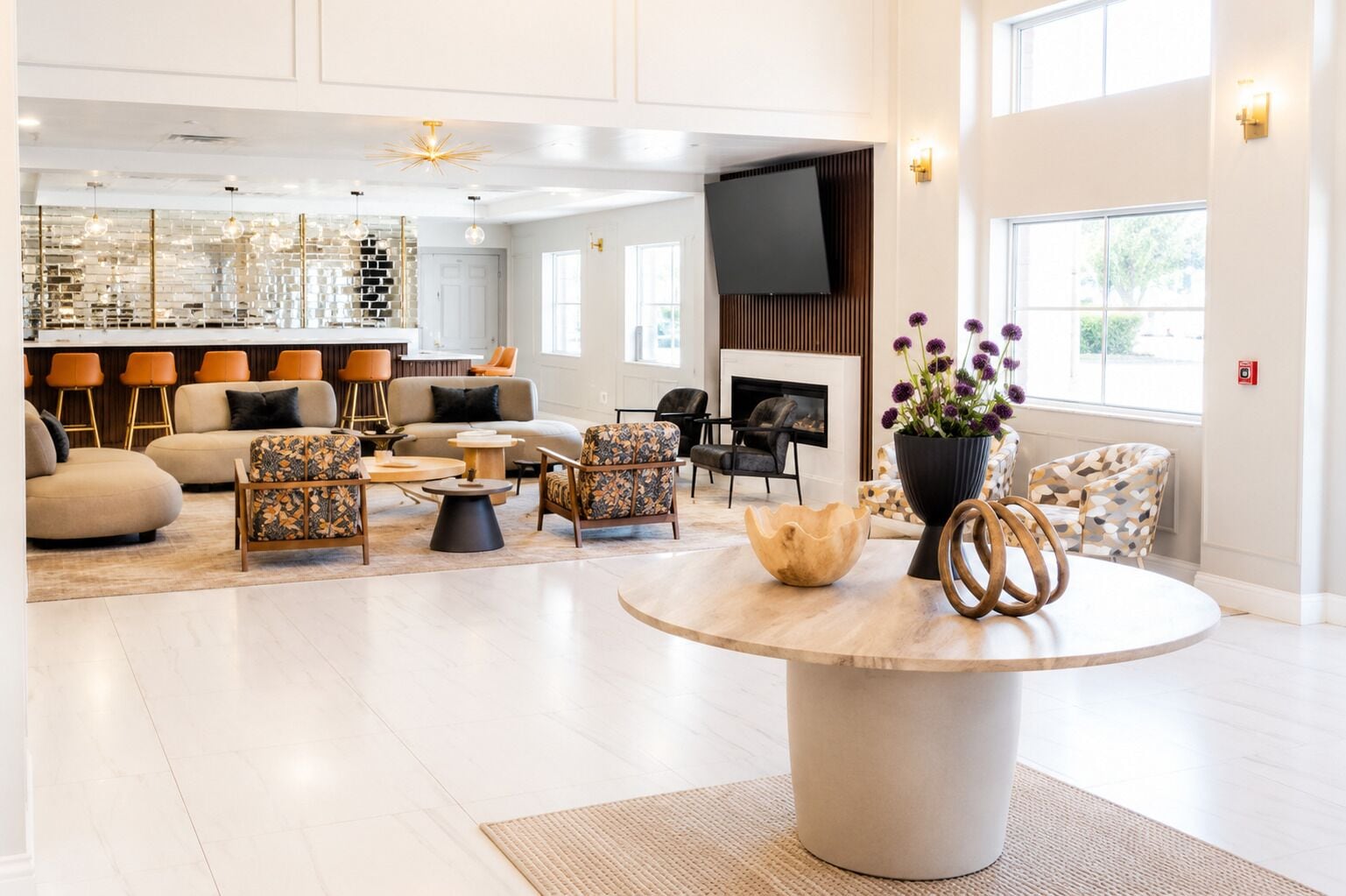 Lobby sitting area