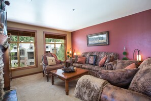 Télévision, cheminée