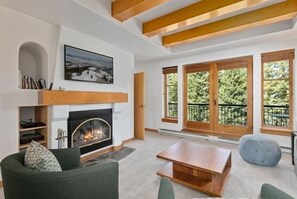 Fireplace - 4207 - Two Bedroom Standard Creekside Condominiums by RedAwning (Solitude)