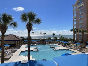 Indoor pool, outdoor pool - 2- Bedroom OceanView Condo at Marriott OceanWatch Villas week in MAY 2023 (Myrtle Beach)