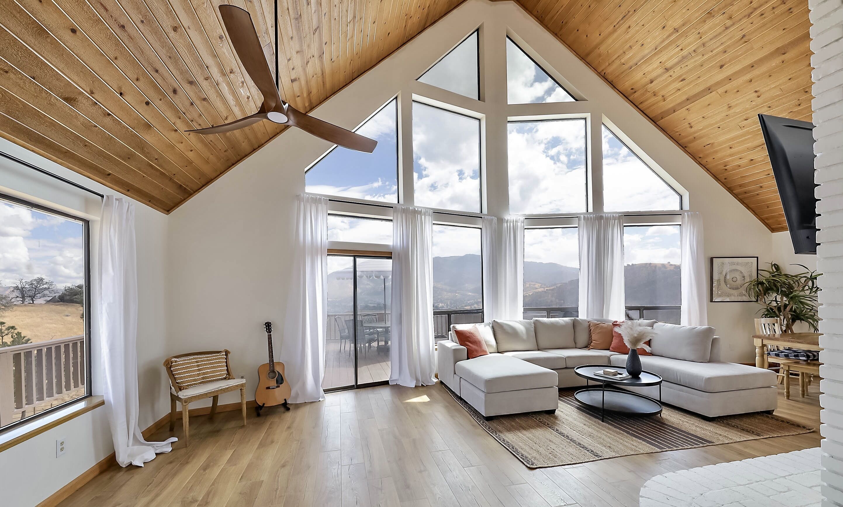 Smart TV, fireplace, video games, foosball