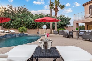 A heated pool - Lux 5BR Scottsdale Villa | Pool | Open Living | Flexible Layouts (Scottsdale)