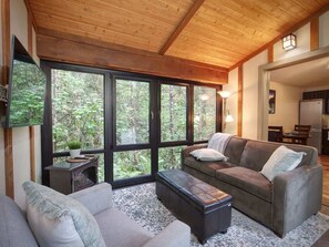 Télévision, cheminée