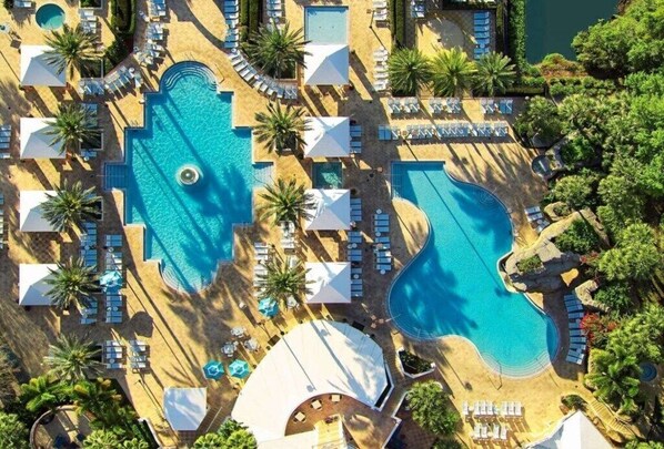3 piscinas externas, piscina aquecida