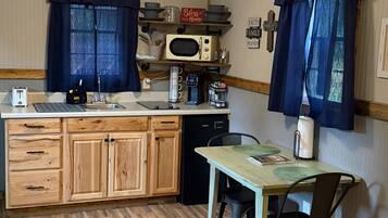 Fridge, microwave, toaster, paper towels