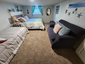 9 bedrooms, desk, iron/ironing board, travel crib
