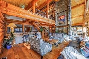 TV, fireplace, video games, DVD player