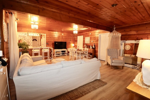 TV connectée, cheminée, jeux vidéo