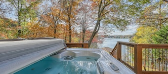 Herons Rest - Lakefront home with dock, pool table, & hot tub - dogs OK