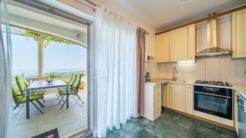 House (3bedroom holiday home,jacuzzi) | Private kitchen | Fridge