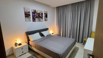 1 makuuhuone, työpöytä, ilmainen Wi-Fi, vuodevaatteet