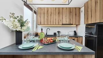 Kühlschrank, Ofen, Herdplatte, Geschirrspüler