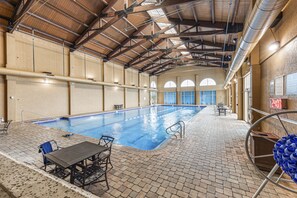 Indoor pool, 3 outdoor pools, open 9:00 AM to 10:00 PM, pool loungers