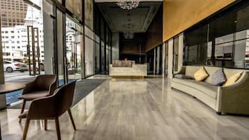 Sitteområde i lobbyen