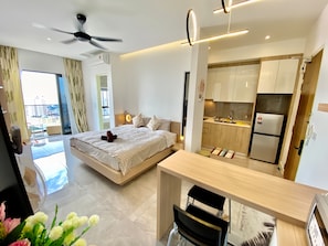 Departamento Confort | Escritorio, wifi gratis y ropa de cama 
