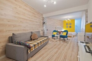 2 室のベッドルーム、アイロン / アイロン台、旅行用ベビーベッド、WiFi (無料)