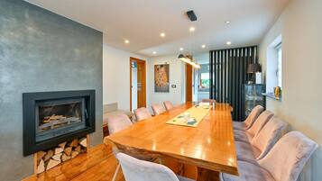 Villa | Private kitchen | Fridge, microwave, oven, stovetop
