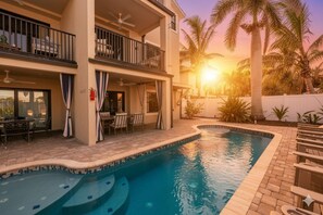 A heated pool - Gertrude's Siesta | 6 Terraces, Rooftop, Pool, 1-min to Beach and Village! (Siesta Key)