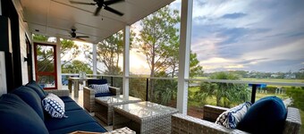 Private Pool and Dock, Steps from the Beach, Beautiful Sunset Views