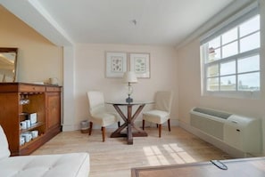Sunny dining nook by the window