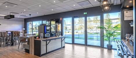 Daily buffet breakfast for a fee