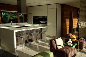 Refrigerador, horno, parrilla de estufa y lavavajillas