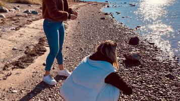 On the beach