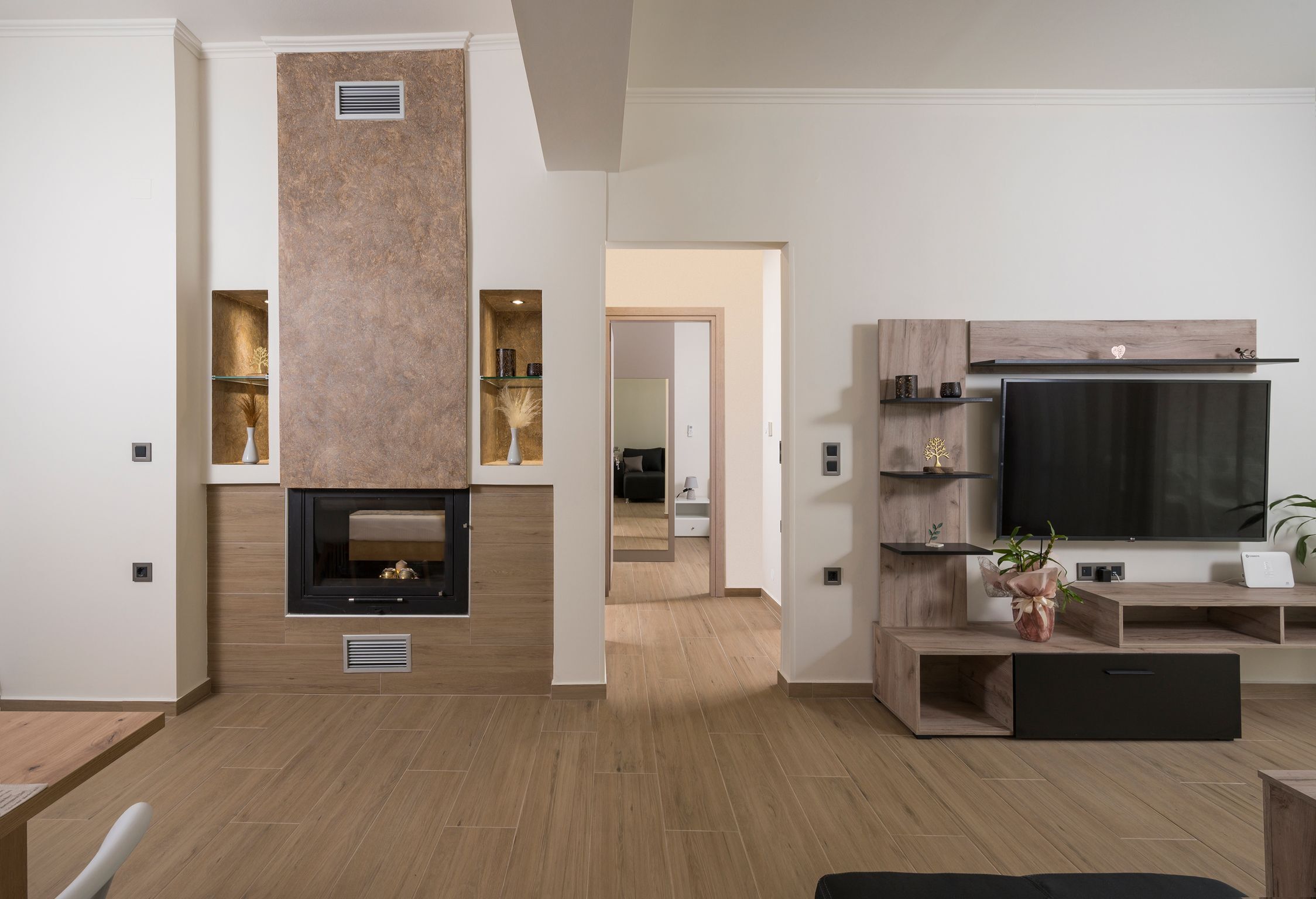 智能電視、壁爐