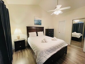 2 bedrooms, iron/ironing board, WiFi, bed sheets