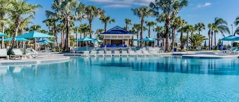 A heated pool
