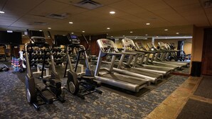 A gym with treadmills, ellipticals, and free weights. - 1BR Cascade Village condo with pool, hot tub, fireplace, and full kitchen. (Durango)