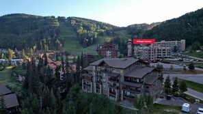 Guests can enjoy stunning views from the resort's multi-story buildings with spacious balconies and large windows.