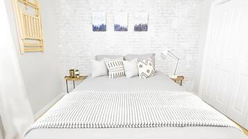 1 soverom, strykejern/-brett, reiseseng for barn og wi-fi (inkludert)